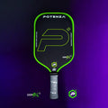 P+ PowerSpin Carbon COREx3 (Neon Green, Elongated Face) – pickleball paddle