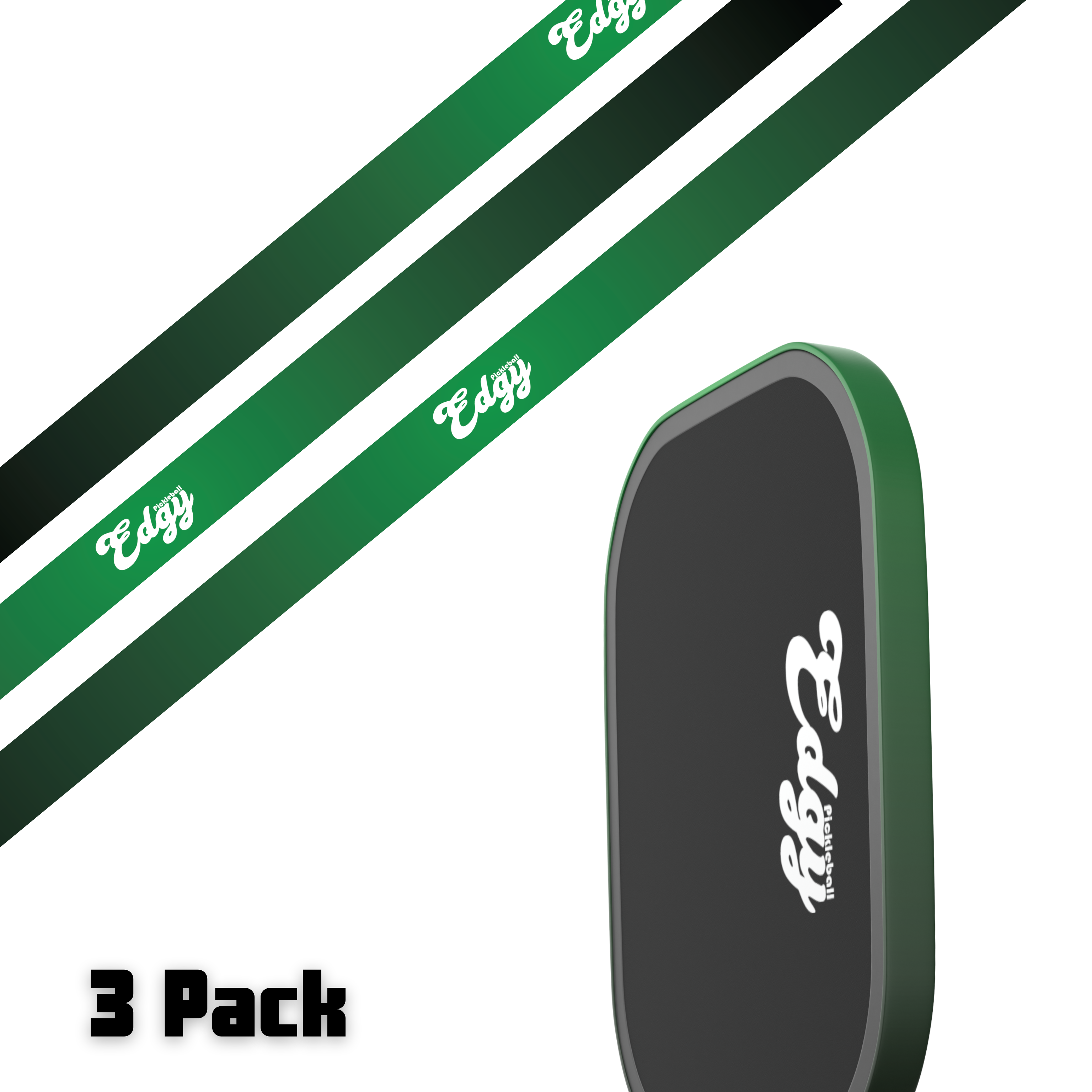 Single Gradient Edge Tape (3 pack) - Pickleball Paddle Edge Tape detail