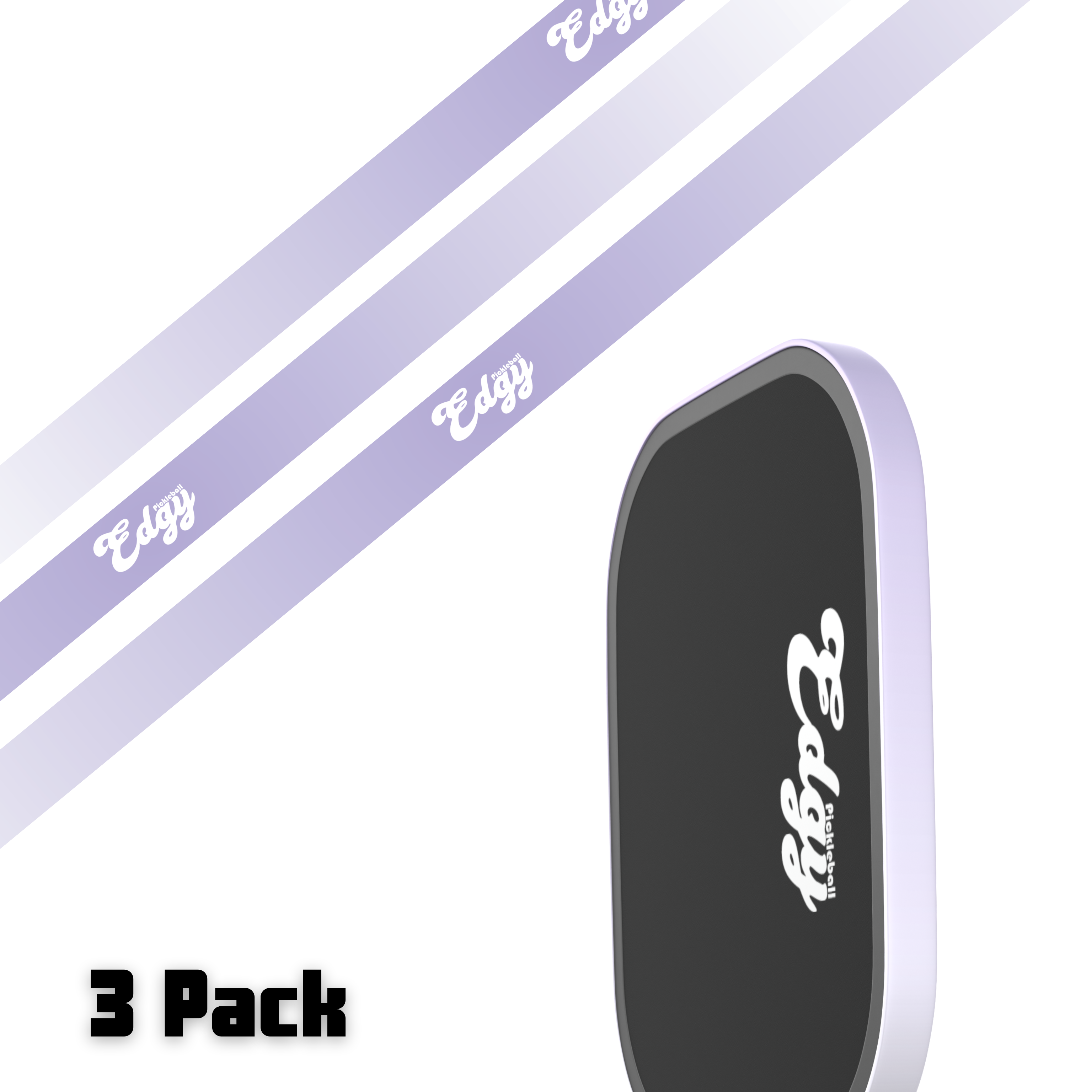 Single Gradient Edge Tape (3 pack) - Pickleball Paddle Edge Tape close-up