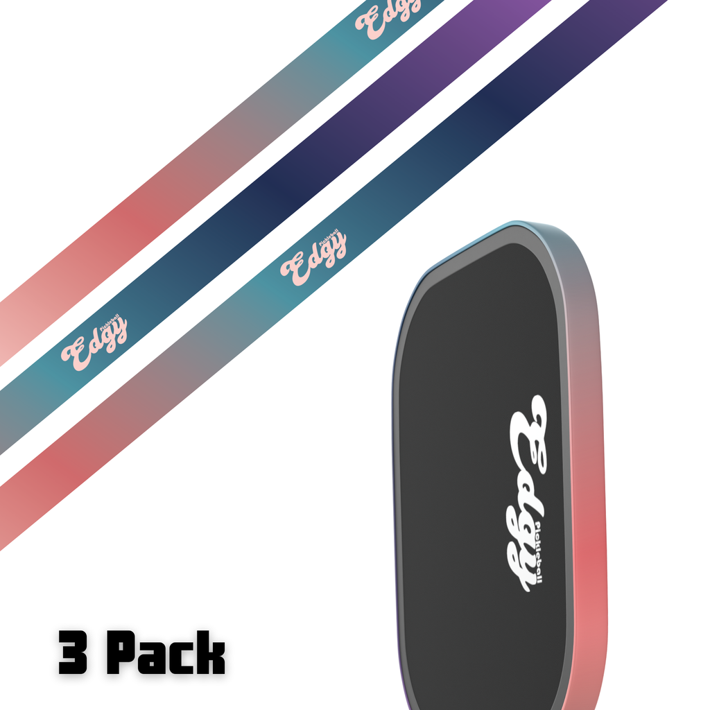 Gradient Edge Tape (3 pack) - Pickleball Paddle Edge Tape back view