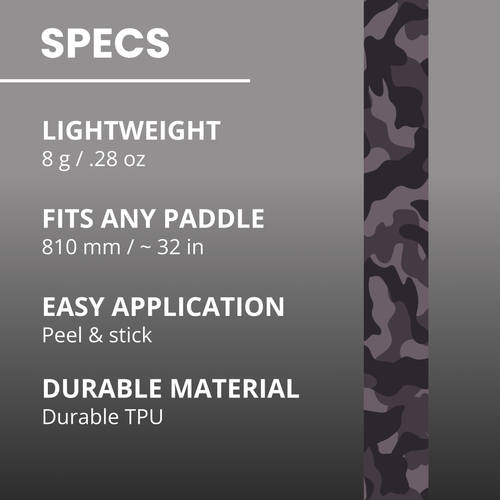 Blackout Camo Edge Tape (3 pack) - Pickleball Paddle Edge Tape front view