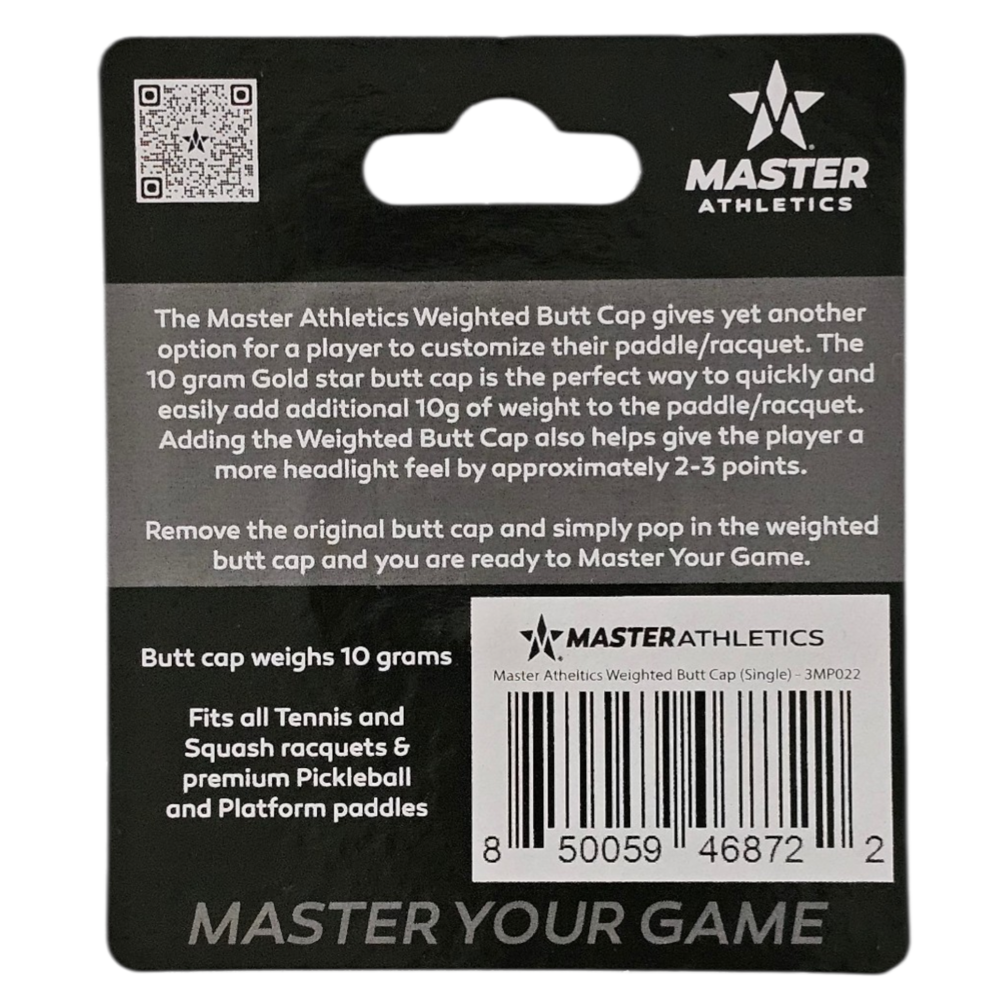 Master Athletics Weighted Butt Cap (Single)