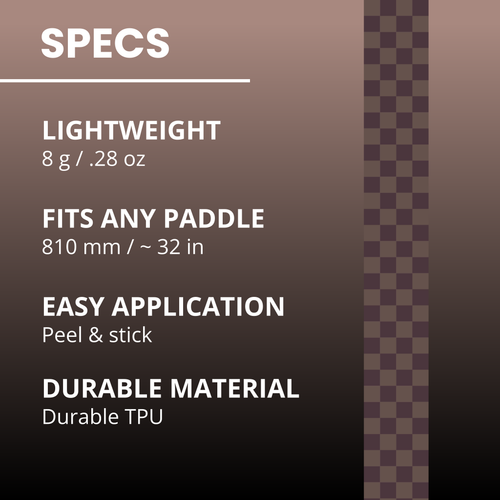 Cocoa Checkers Edge Tape (3 pack) - Pickleball Paddle Edge Tape front view