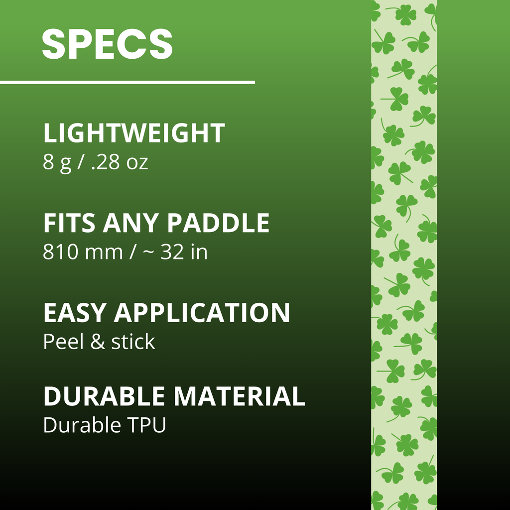 Lucky Clovers Edge Tape (3 pack) - Pickleball Paddle Edge Tape front view
