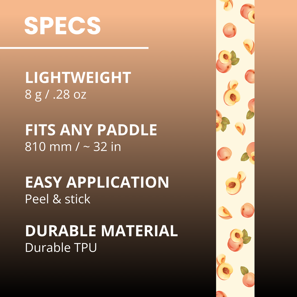 Peaches Edge Tape (3 pack) - Pickleball Paddle Edge Tape front view