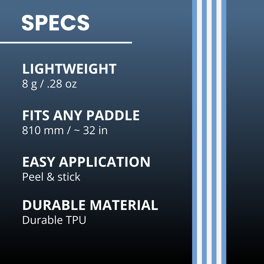 Beach Stripe Blue Edge Tape (3 pack) - Pickleball Paddle Edge Tape front view