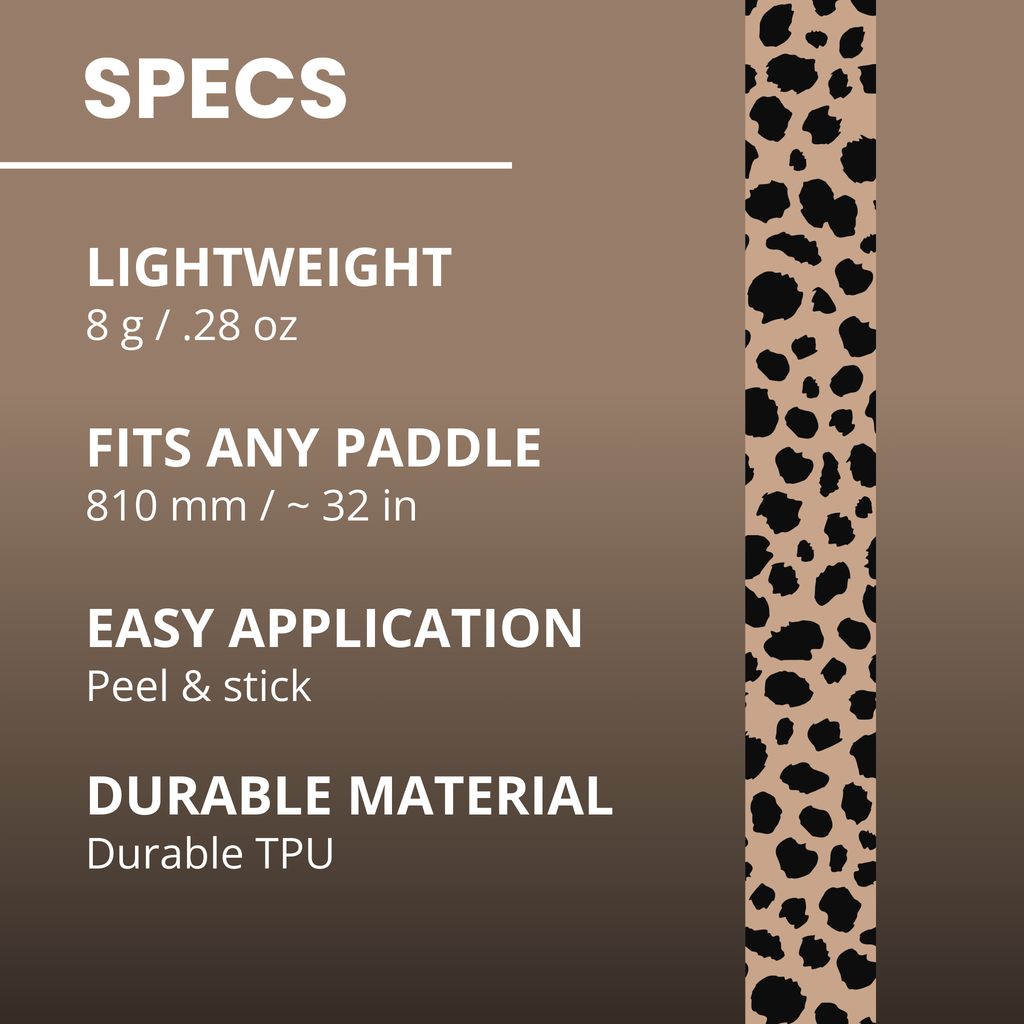 Cheetah Print Edge Tape (3 pack) - Pickleball Paddle Edge Tape front view