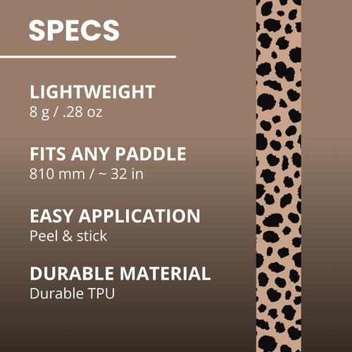 Cheetah Print Edge Tape (3 pack) - Pickleball Paddle Edge Tape front view