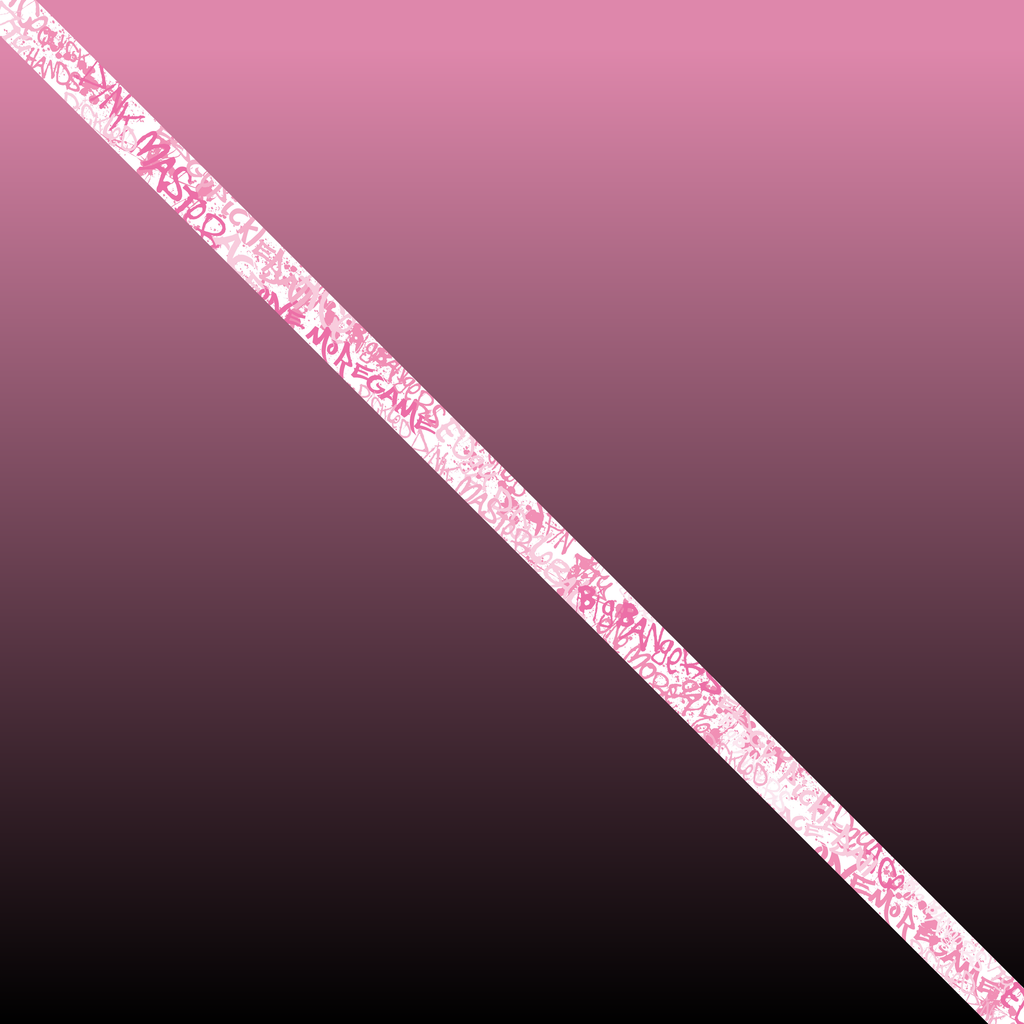 Pink Graffiti Edge Tape (3 pack) - Pickleball Paddle Edge Tape side view