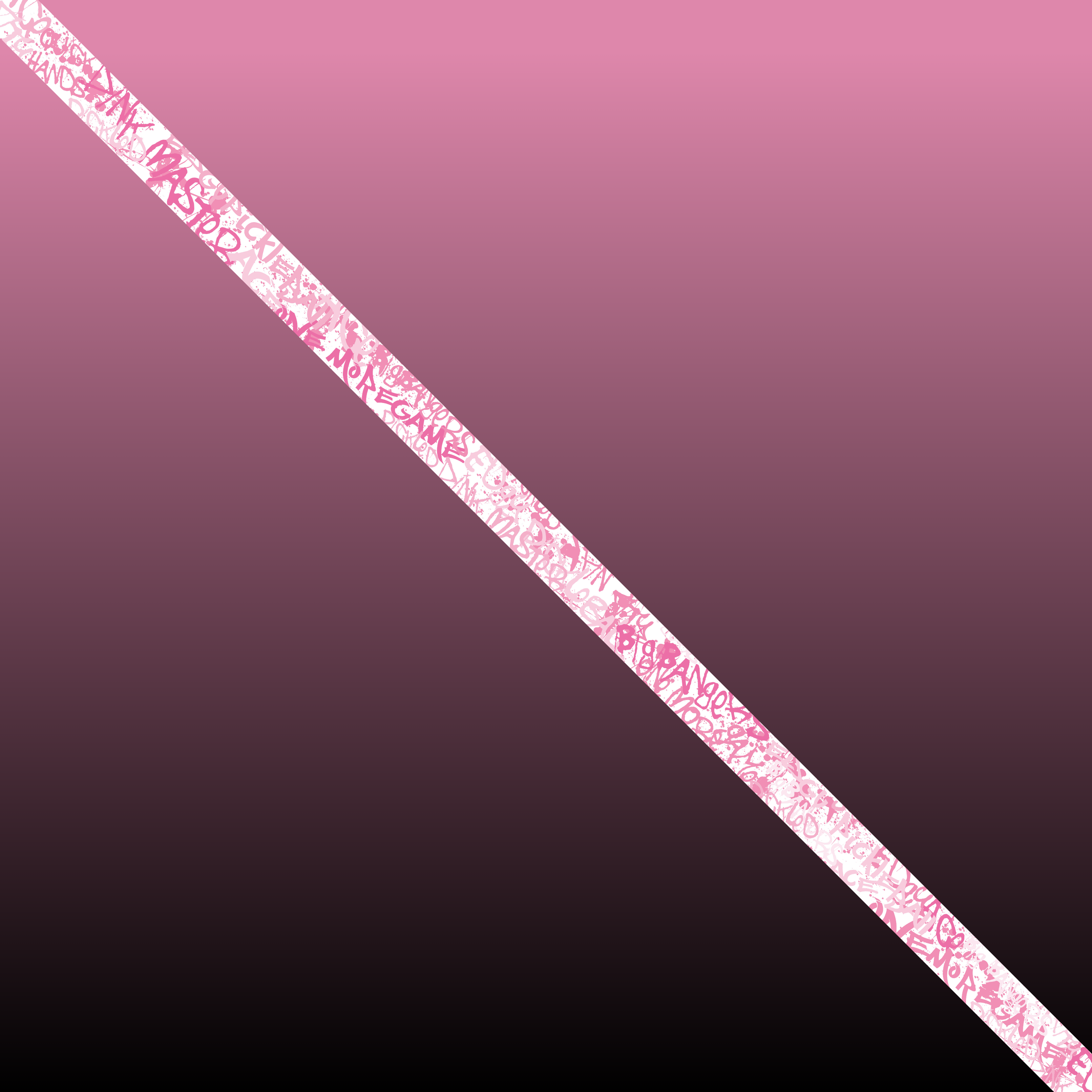 Pink Graffiti Edge Tape (3 pack) - Pickleball Paddle Edge Tape side view