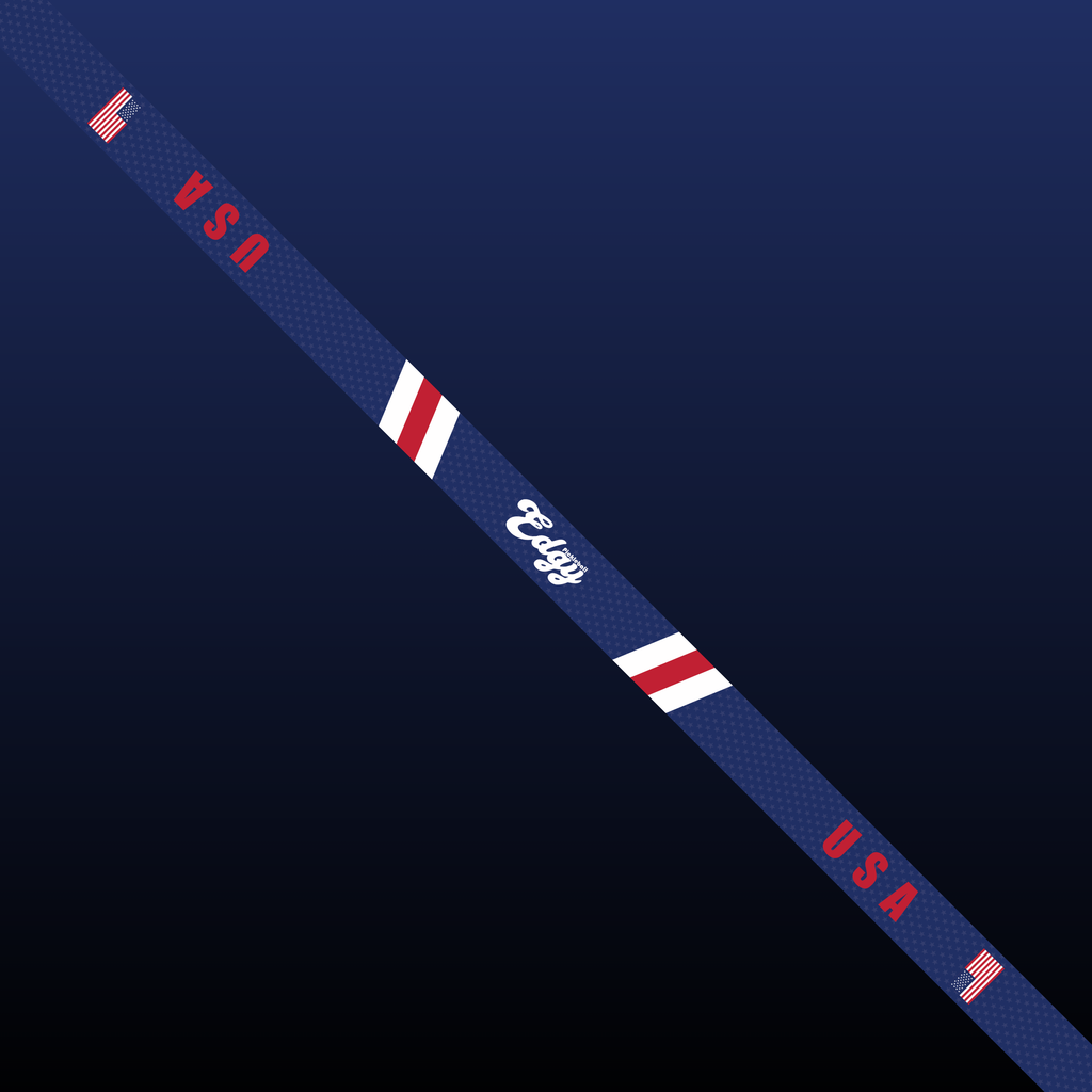 Stars & Stripes Edge Tape (3 pack) - Pickleball Paddle Edge Tape side view
