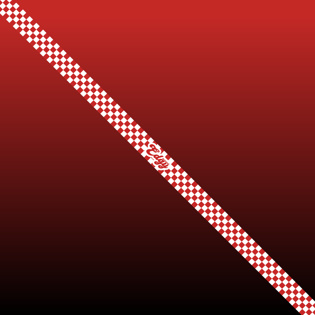 Red Checkers Edge Tape (3 pack) - Pickleball Paddle Edge Tape side view