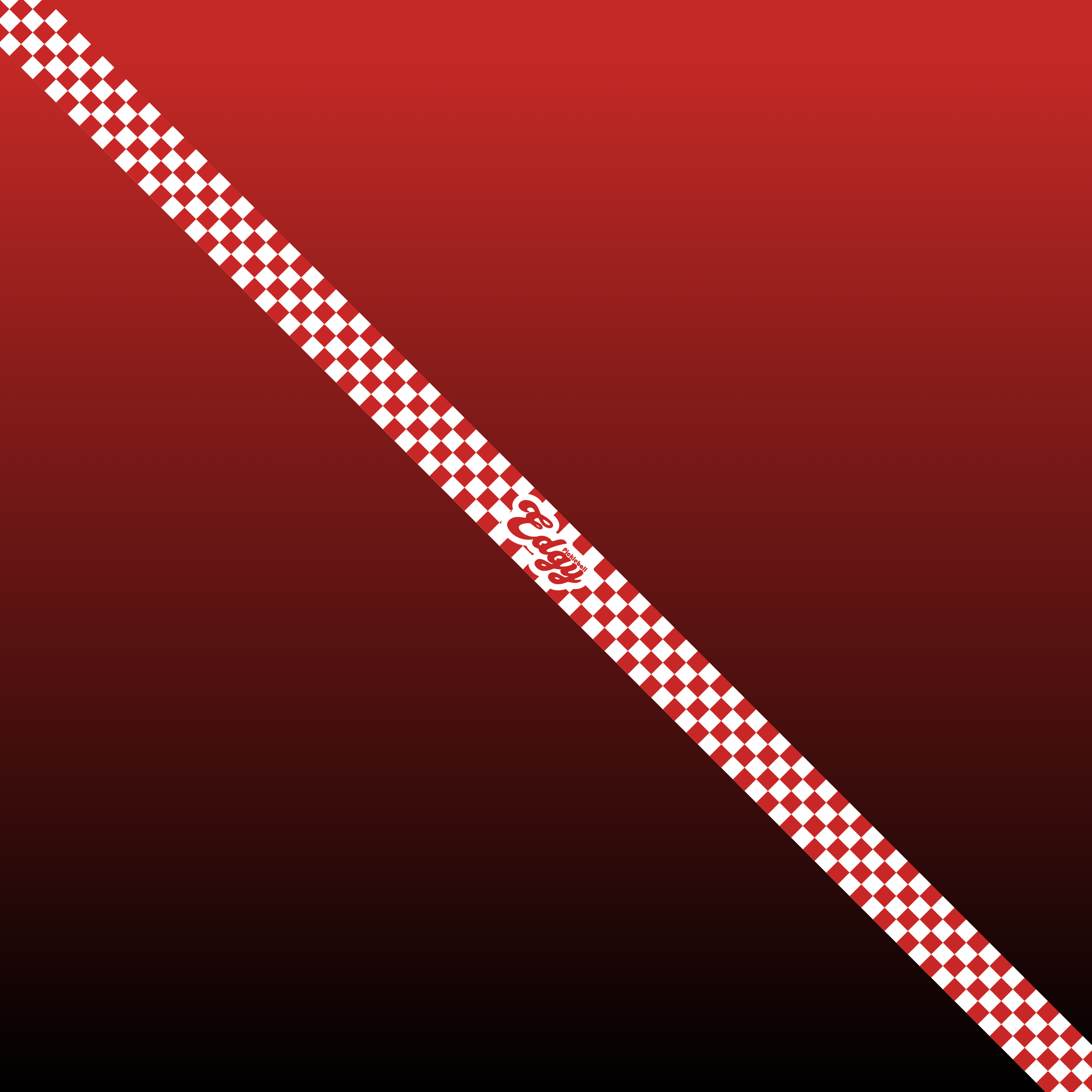 Red Checkers Edge Tape (3 pack) - Pickleball Paddle Edge Tape side view