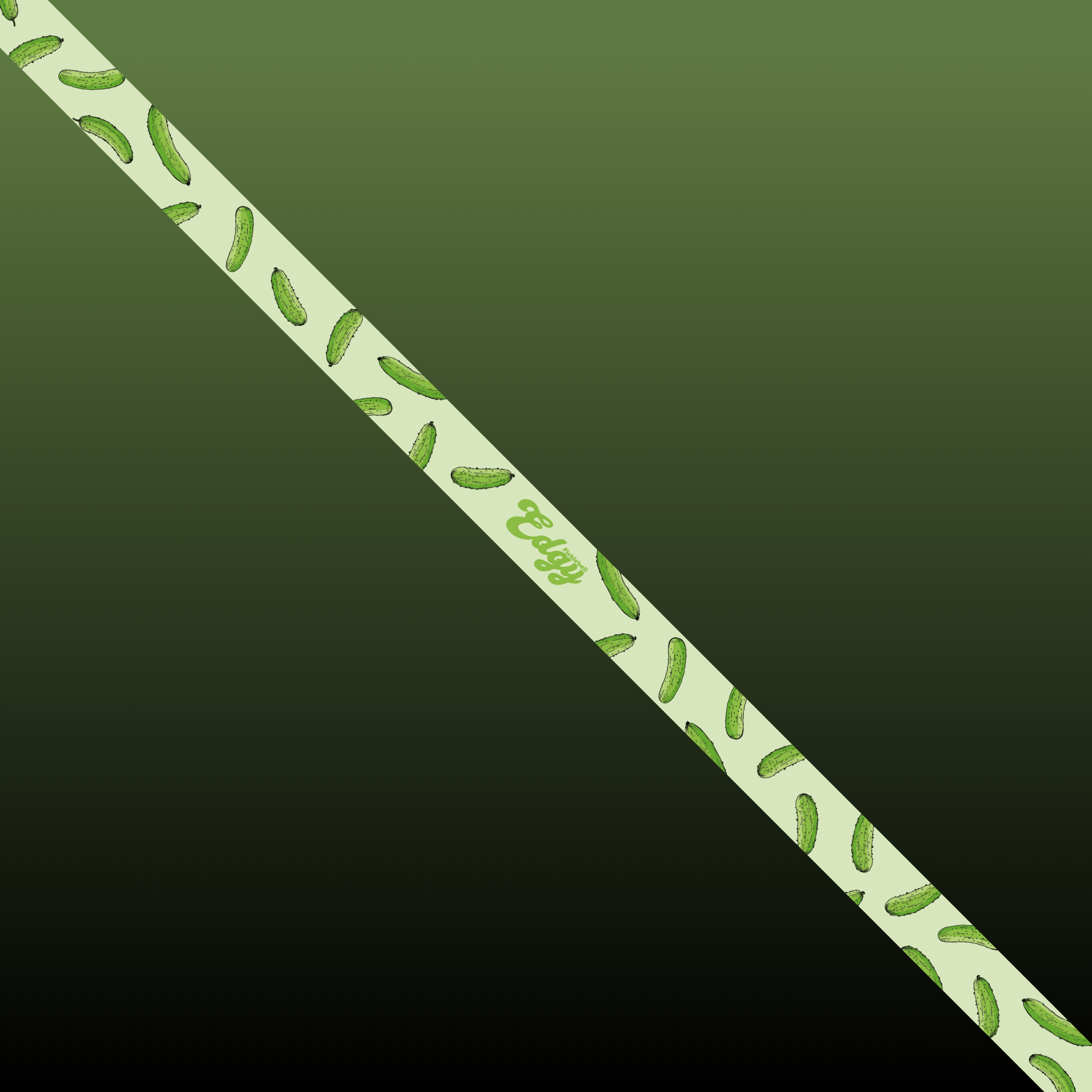 Dill Pickle Edge Tape (3 pack) - Pickleball Paddle Edge Tape side view