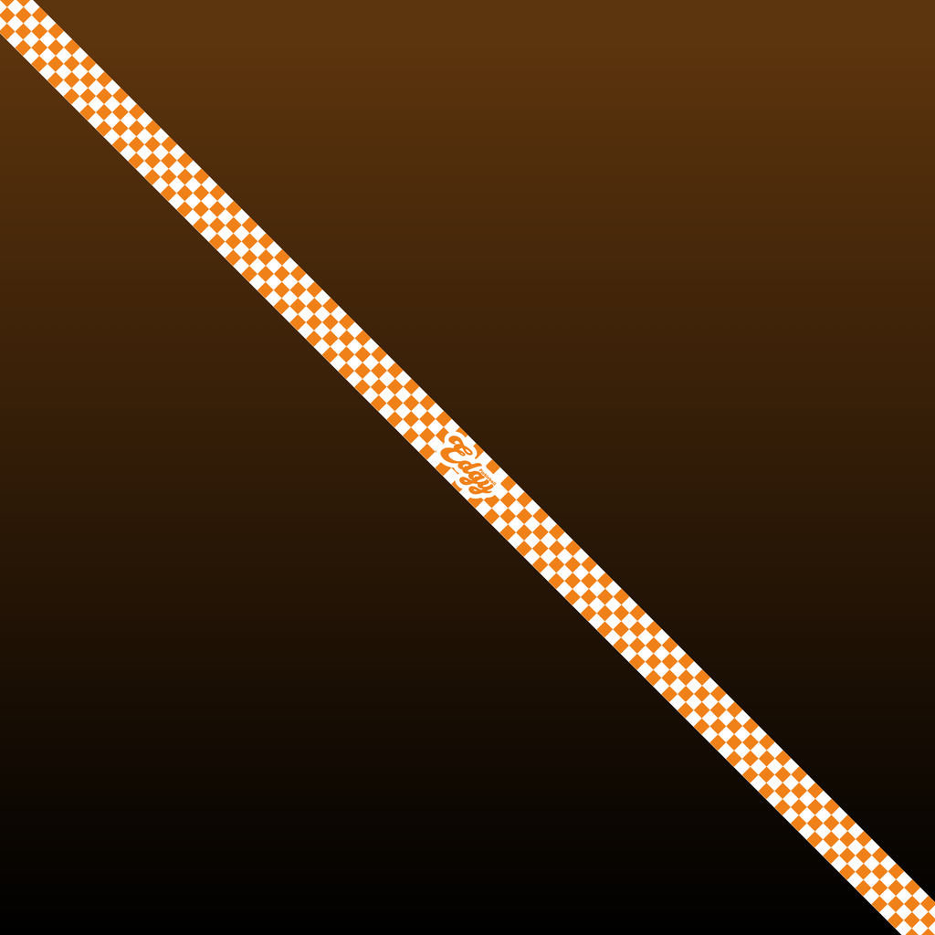 Orange Checkers Edge Tape (3 pack) - Pickleball Paddle Edge Tape side view