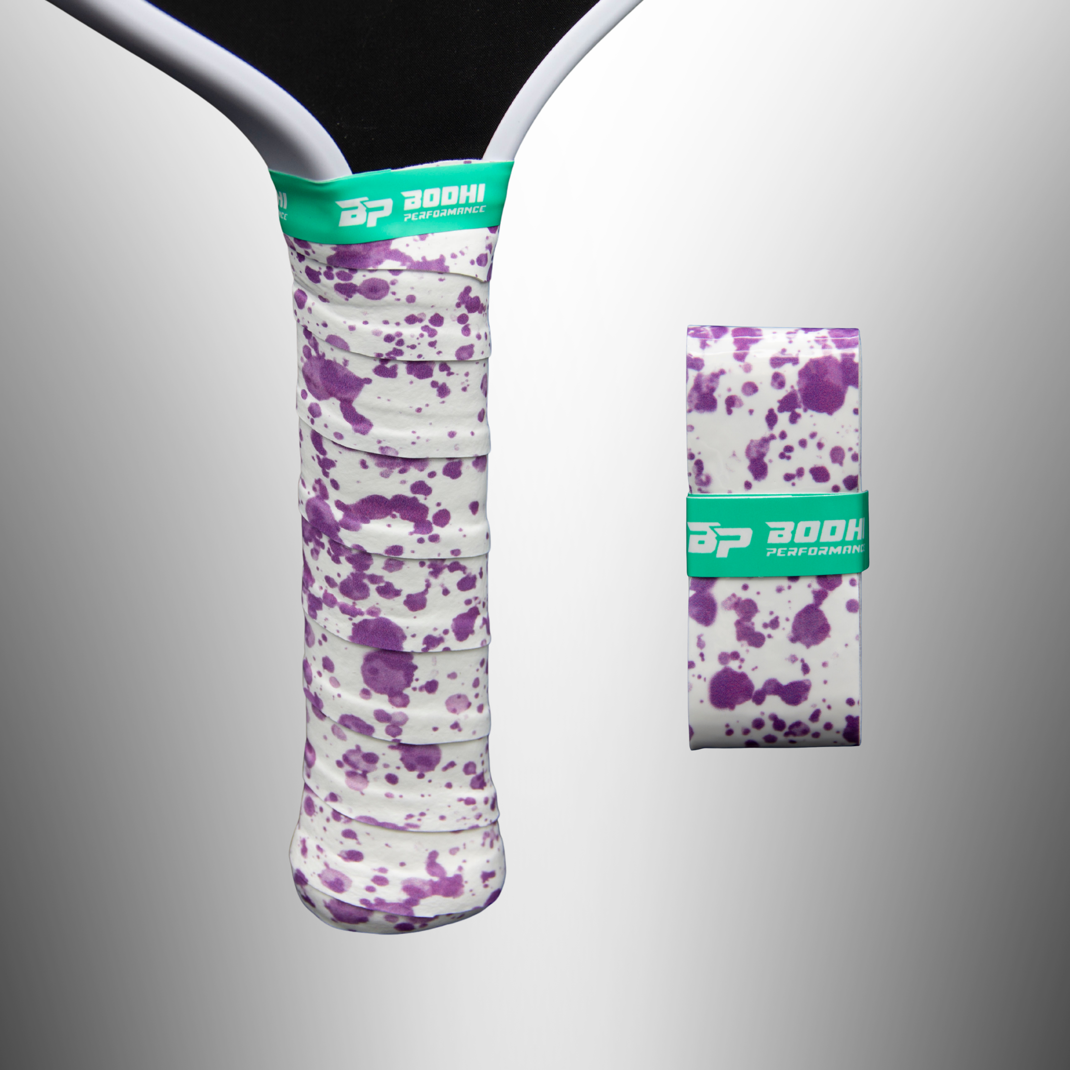 STYLEtack™ Custom Overgrips - SPLATTER – pickleball accessory close-up