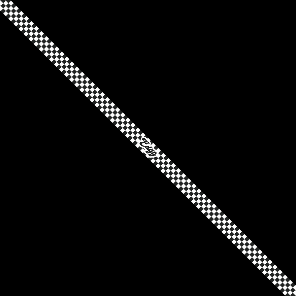 B&W Checkers Edge Tape (3 pack) - Pickleball Paddle Edge Tape side view