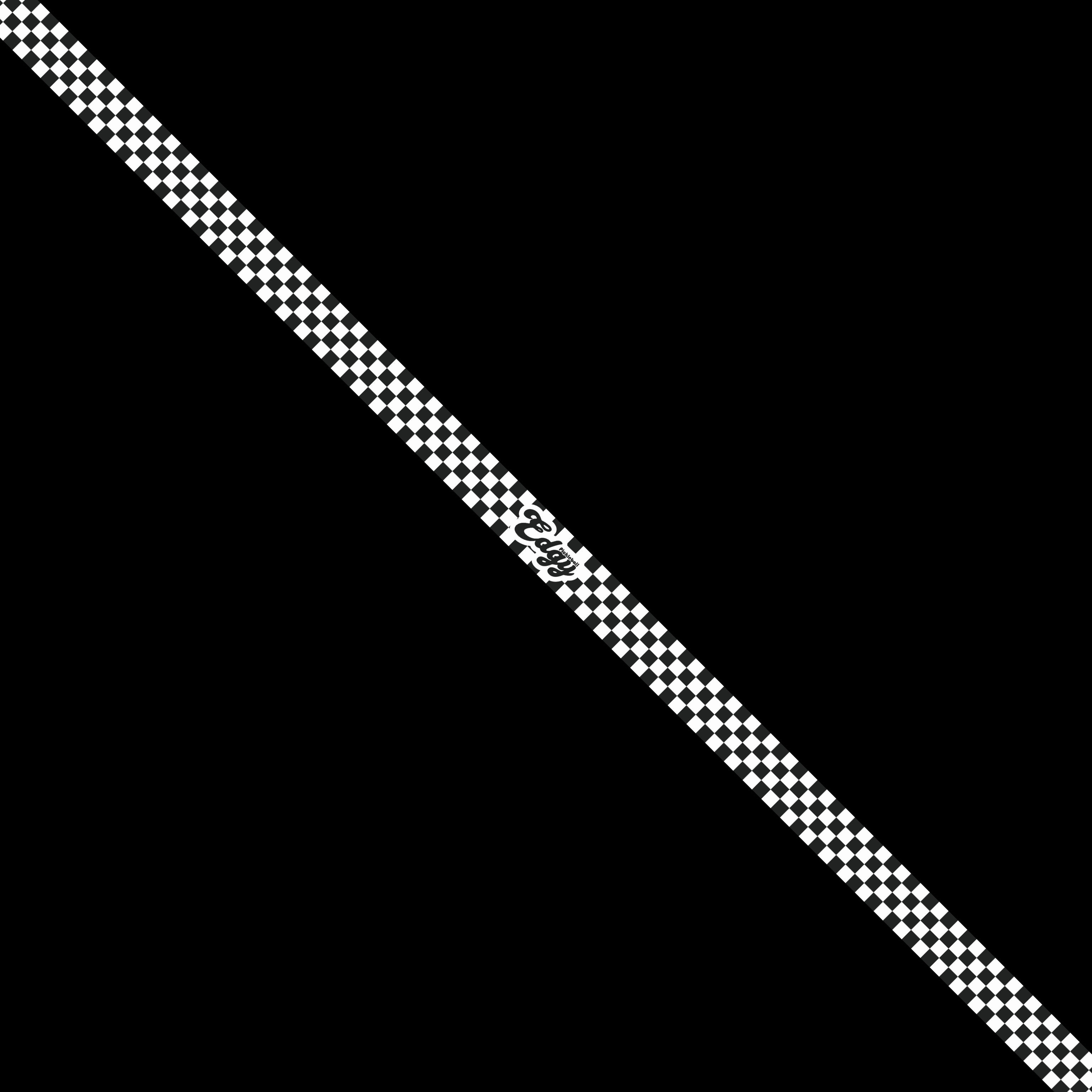 B&W Checkers Edge Tape (3 pack) - Pickleball Paddle Edge Tape side view