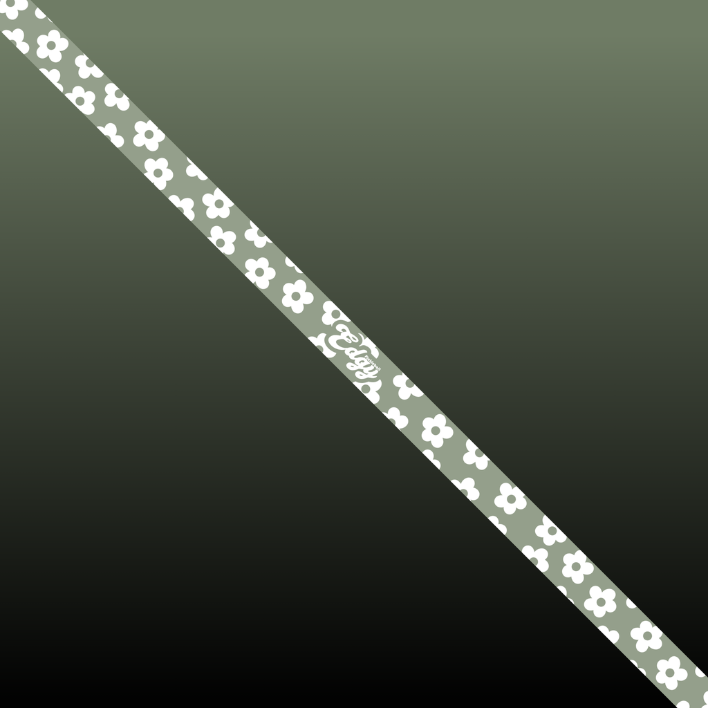 Green Floral Edge Tape (3 pack) - Pickleball Paddle Edge Tape side view