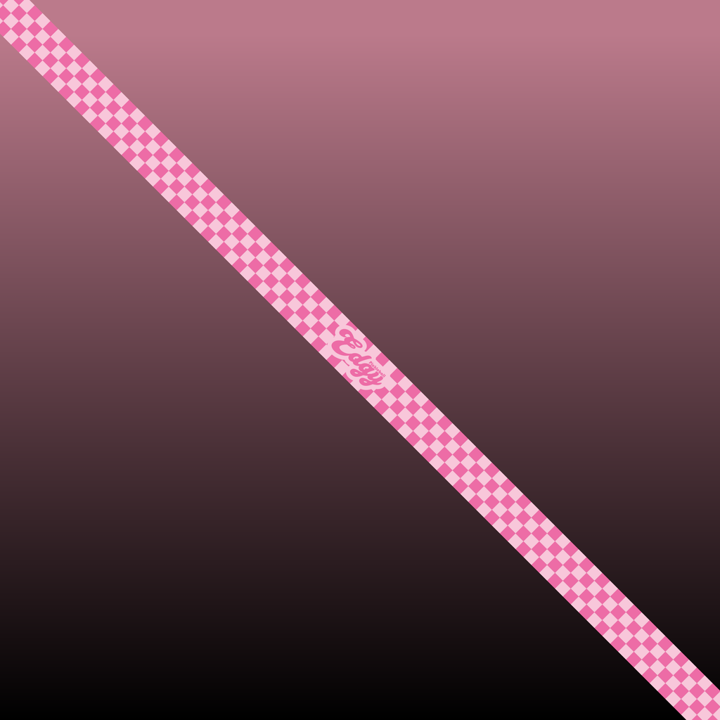 Pink Checkers Edge Tape (3 pack) - Pickleball Paddle Edge Tape side view