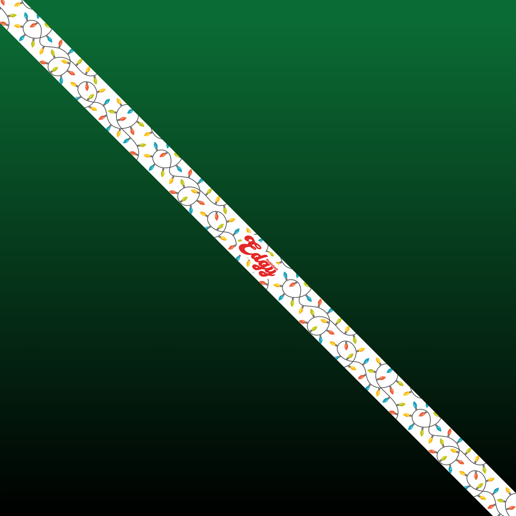 Christmas Lights Edge Tape (3 pack) - Pickleball Paddle Edge Tape side view