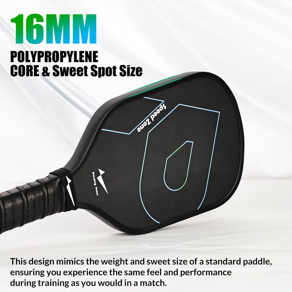 Pickleball Training Paddle - 16mm close-up