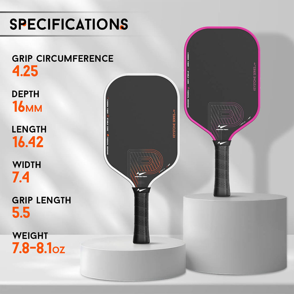 Keystone Pickleball Paddle - Rose Gold close-up
