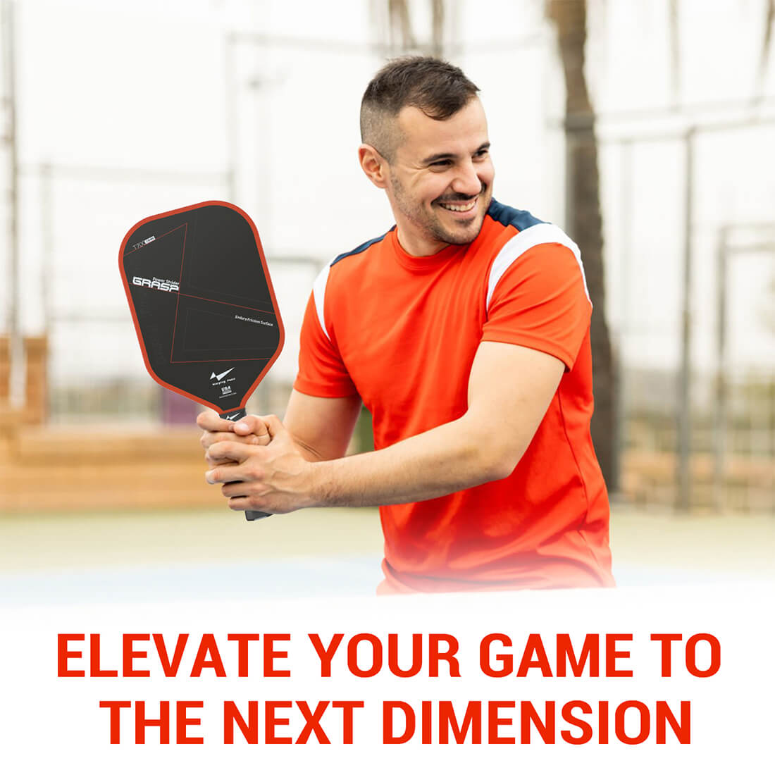 Grasp Pickleball Paddle - 13mm in use