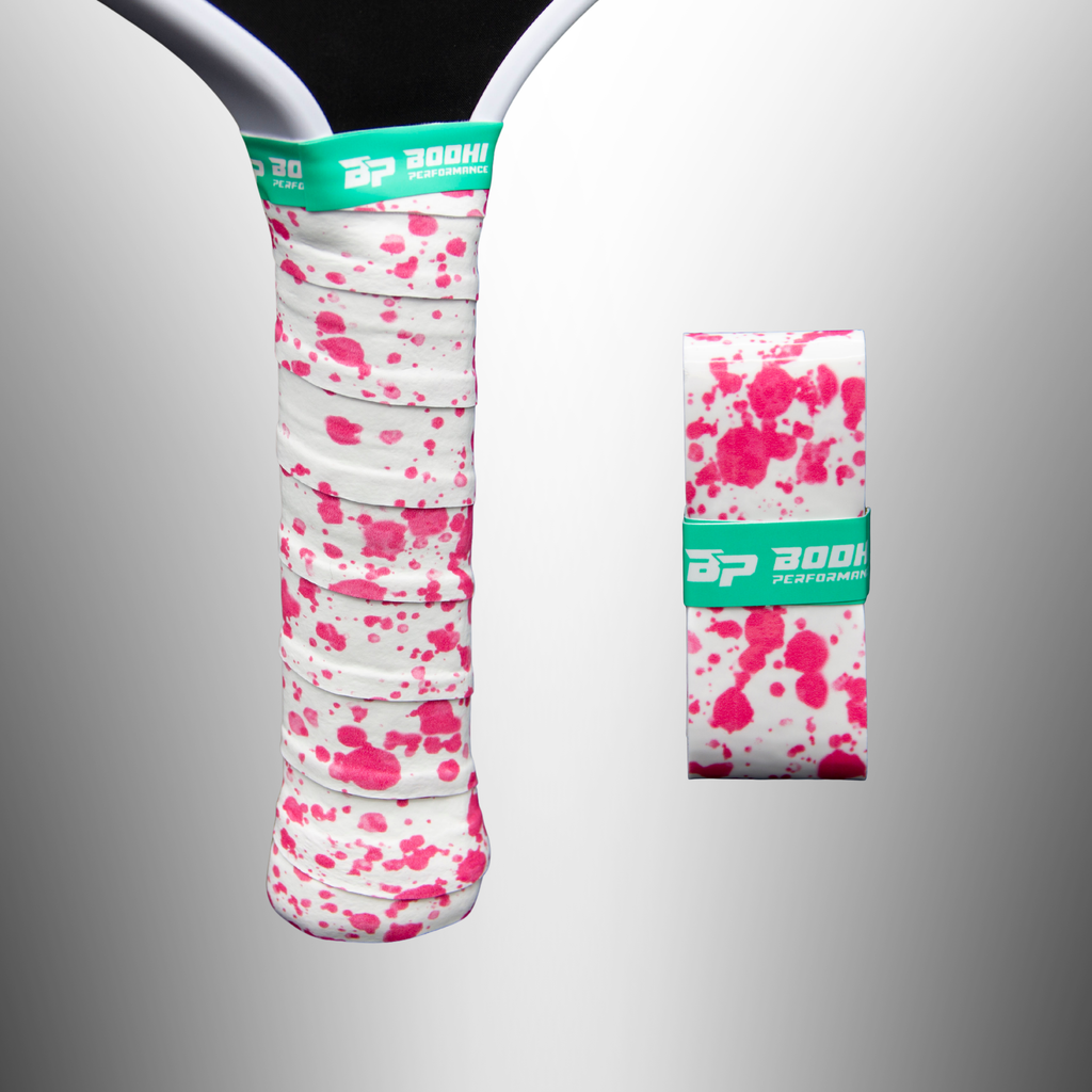 STYLEtack™ Custom Overgrips - SPLATTER – pickleball accessory front view