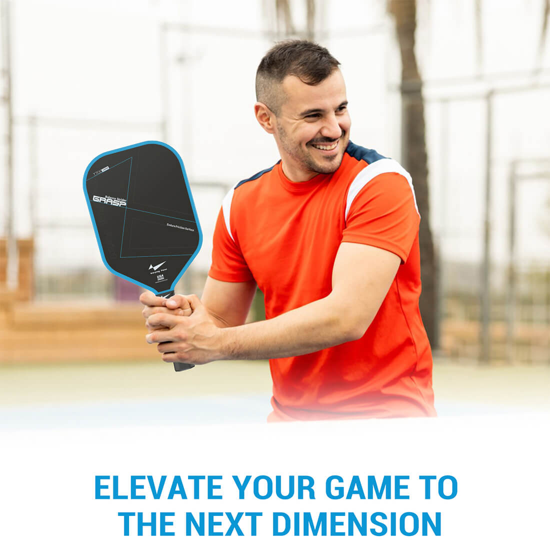 Grasp Pickleball Paddle - 16mm in use