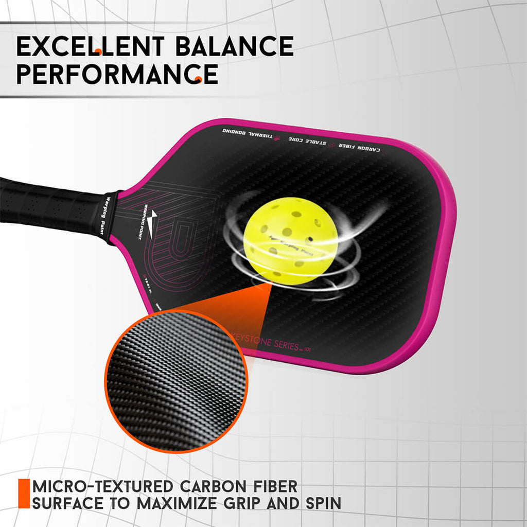 Keystone Pickleball Paddle - Rose Gold detail