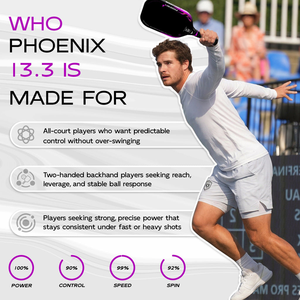 Phoenix Pickleball Paddle - 13.3MM detail