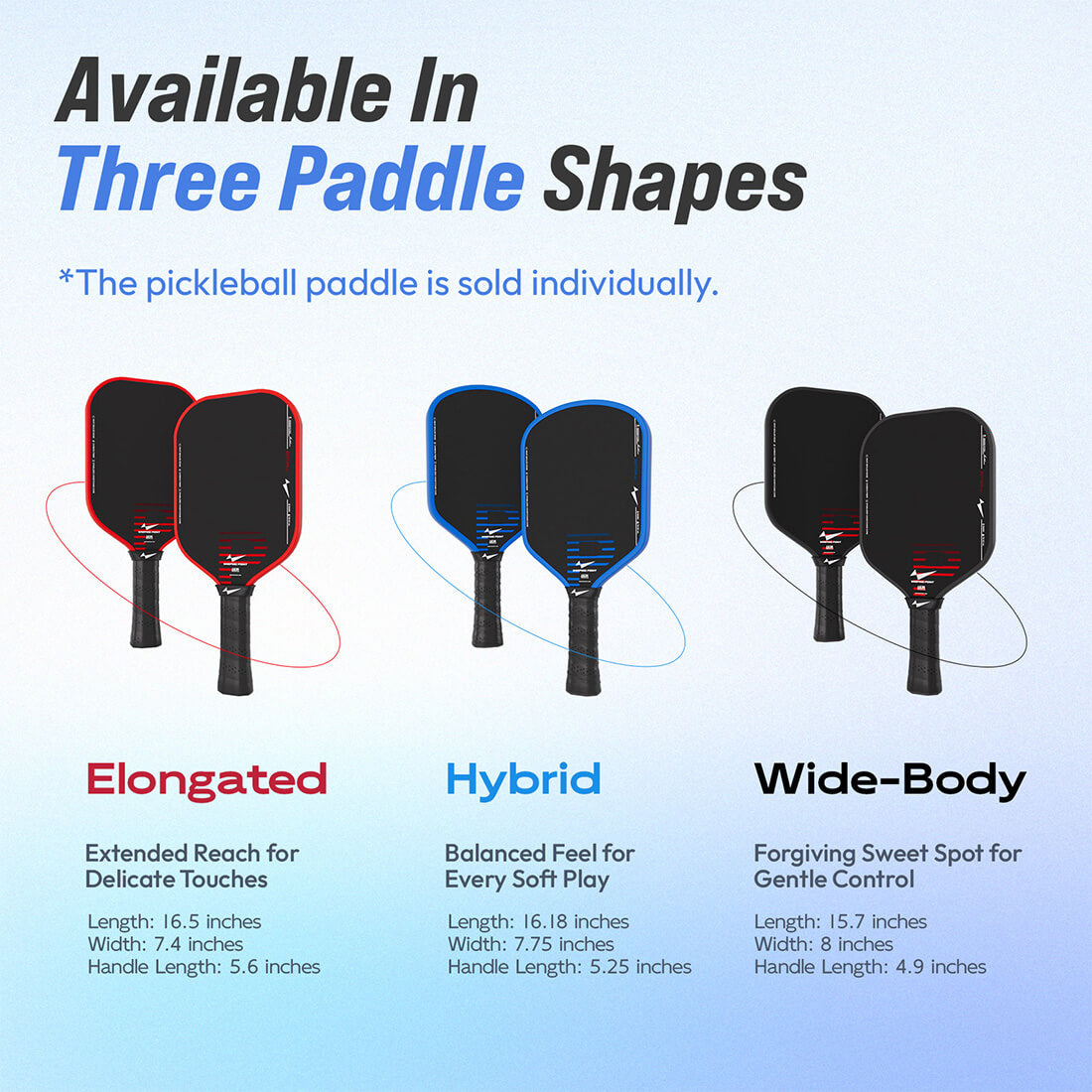 Rhythm Pickleball Paddle - Hybrid close-up
