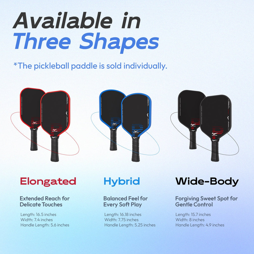 Rhythm Pickleball Paddle - Elongated detail