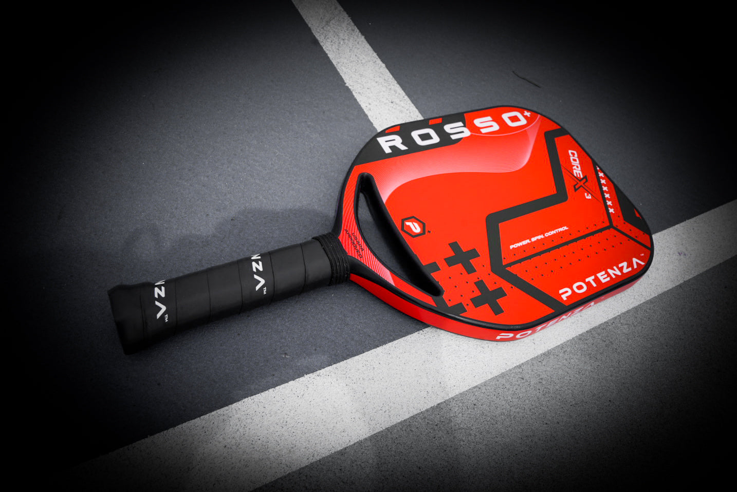 ROSSO+ COREx3 – pickleball paddle in use