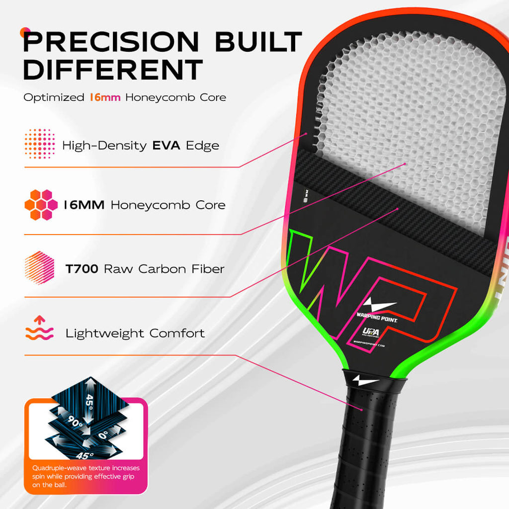 Neon Pickleball Paddle - Gen 3 front view