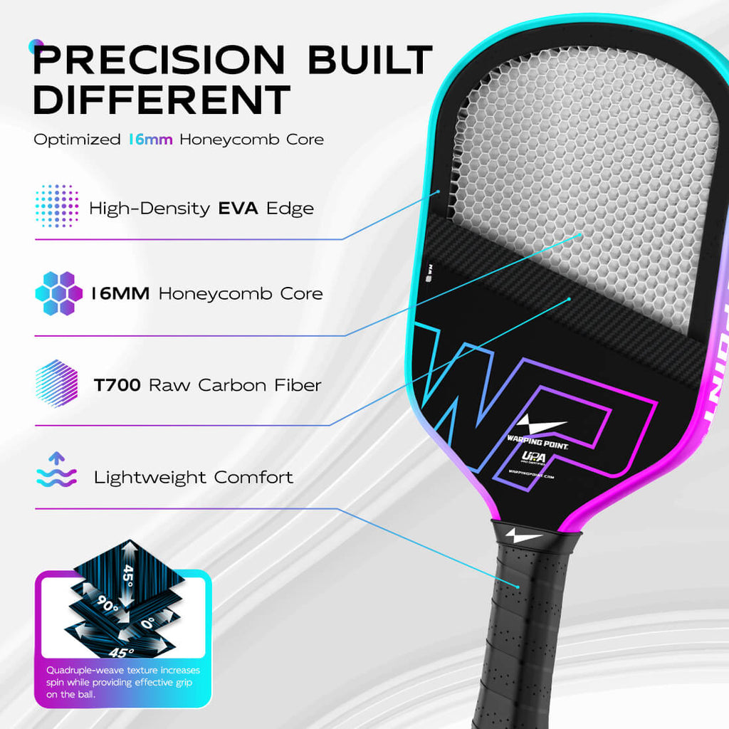 Neon Pickleball Paddle - Gen 3 front view