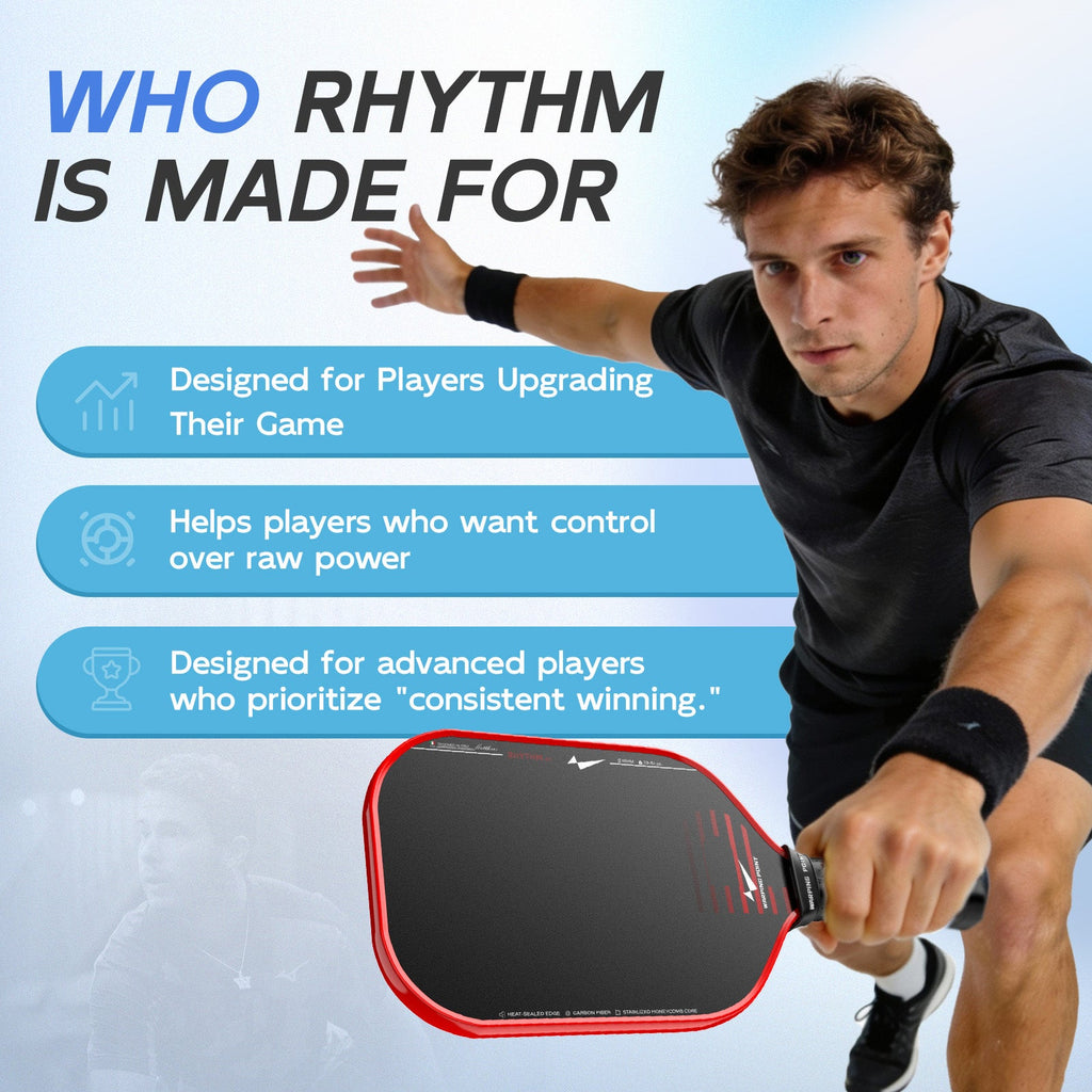 Rhythm Pickleball Paddle - Elongated close-up