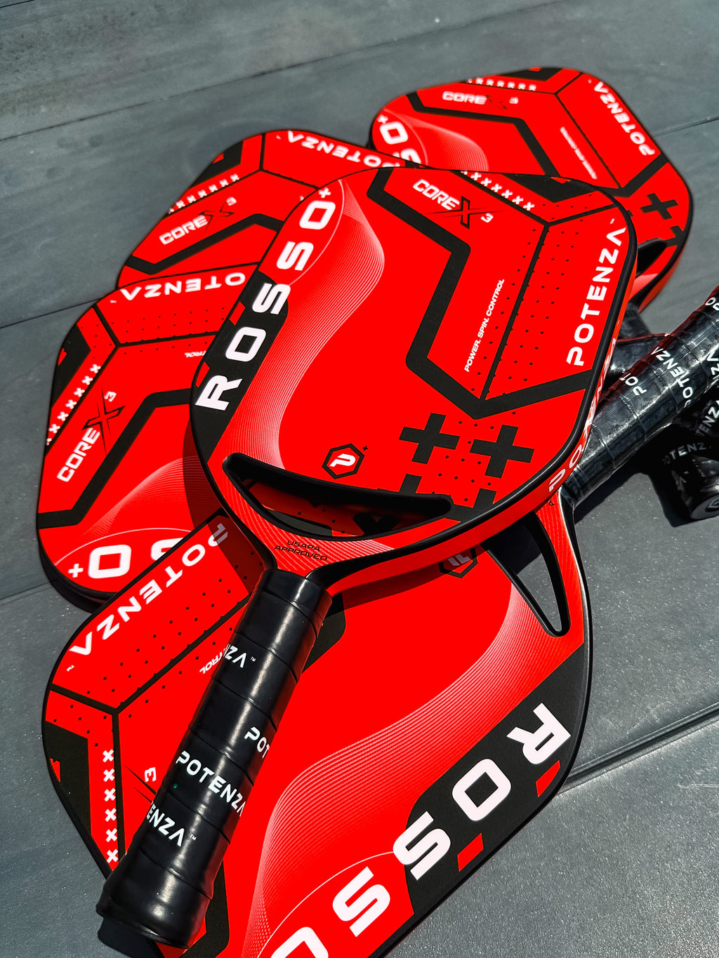 ROSSO+ COREx3 – pickleball paddle front view