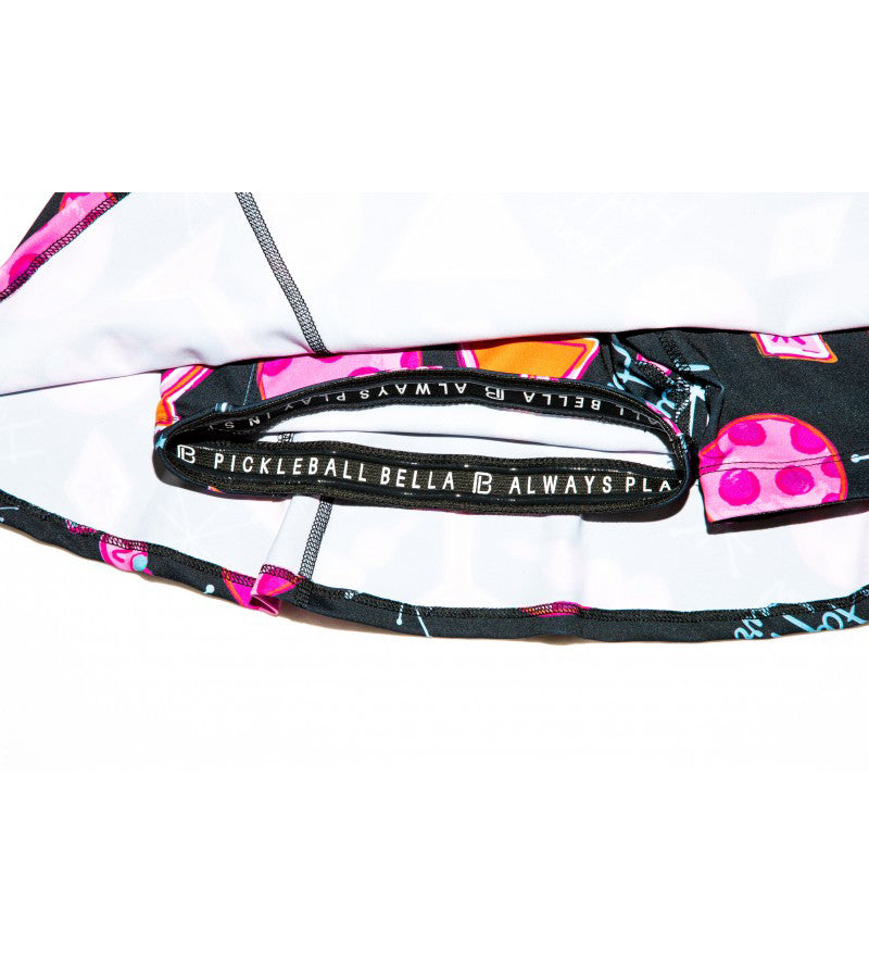 Martini 2-4-1 Happy Hour A-Line Skort – pickleball apparel close-up