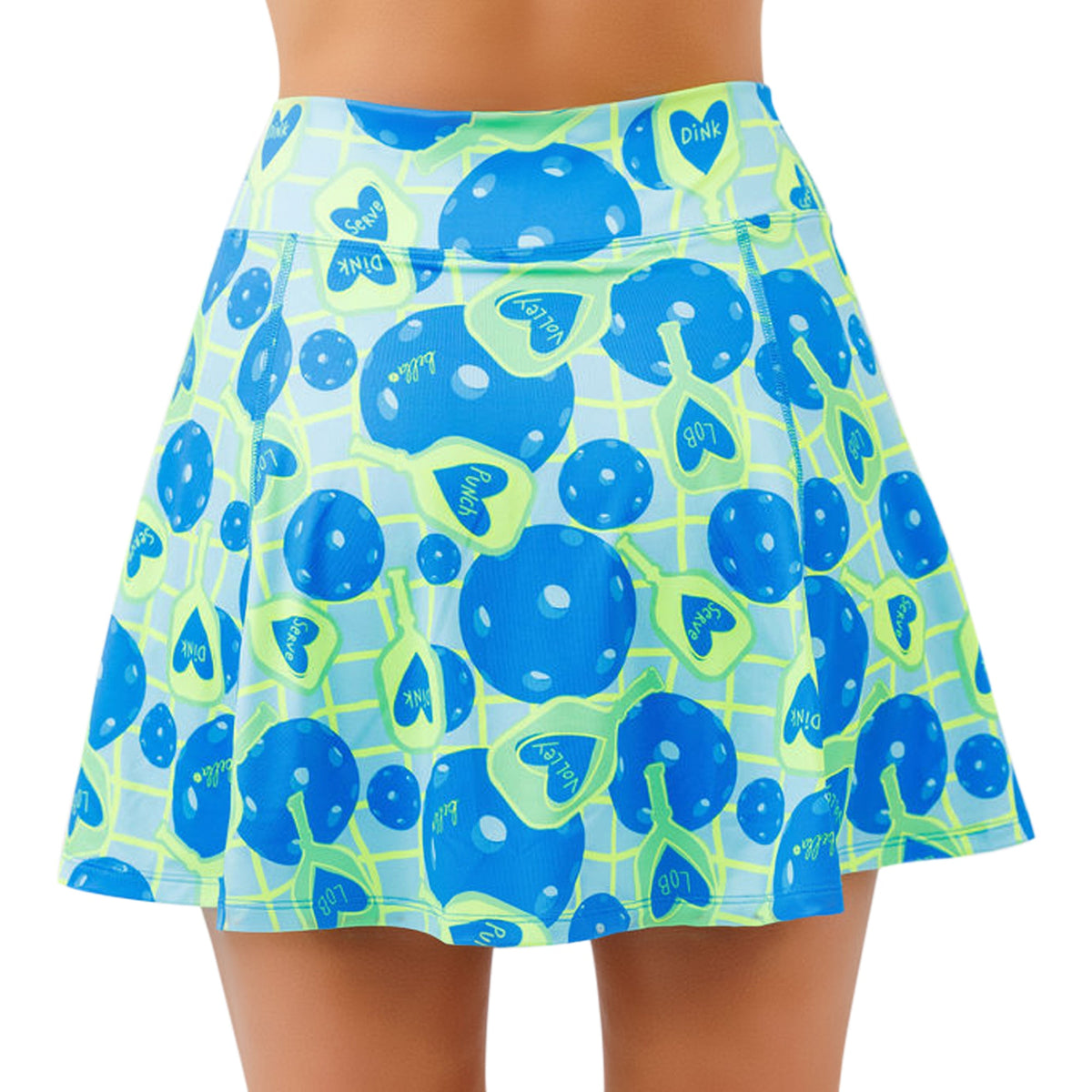 Net Worth A-Line Skort – pickleball net front view
