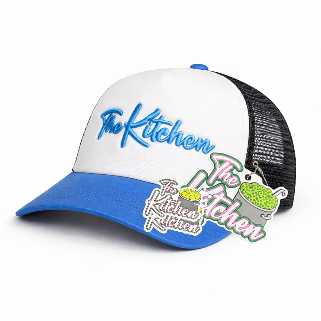 The Kitchen Classic Blue Trucker – pickleball hat detail