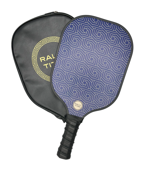 Blue Hex | 10MM | T300 Textured Carbon Fiber Surface – pickleball paddle front view