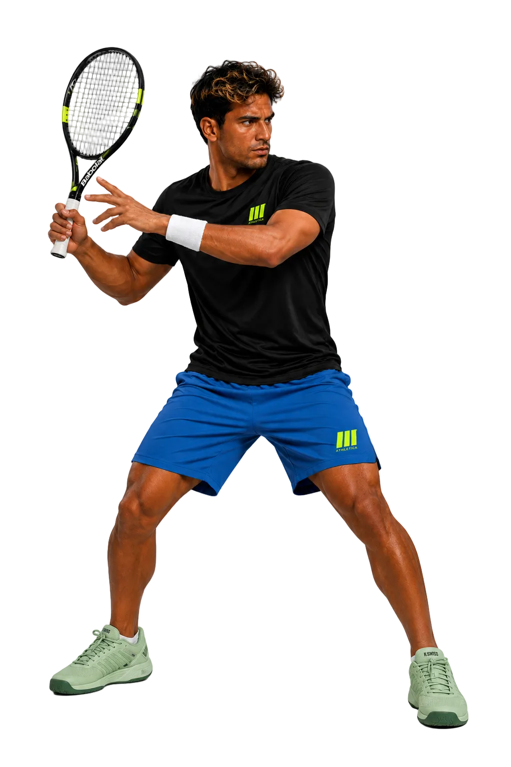 CROWN ATHLETICA /// Logo Shirt (BLACK) – pickleball apparel detail