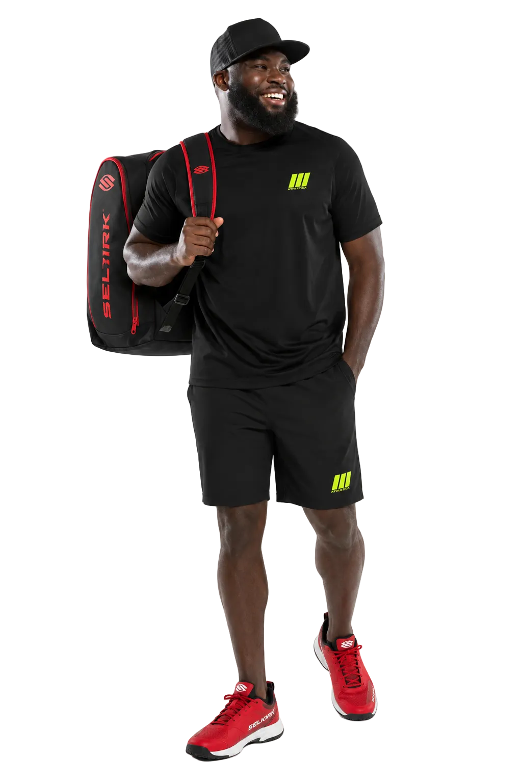 CROWN ATHLETICA /// Logo Shirt (BLACK) – pickleball apparel