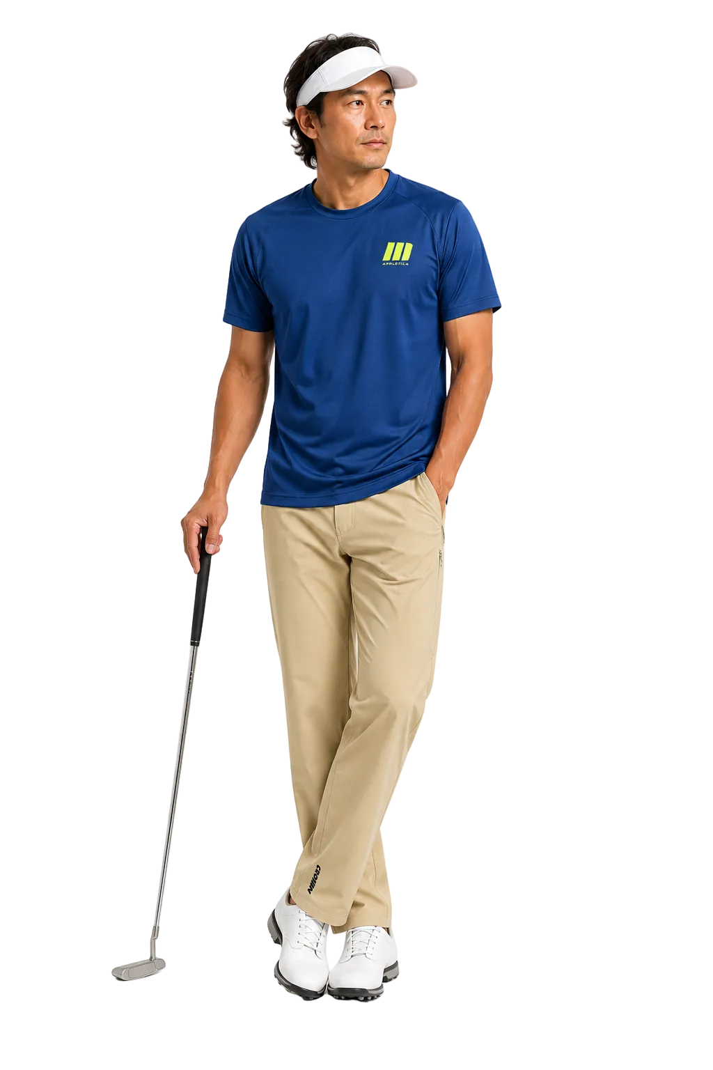 CROWN ATHLETICA™ /// Logo Shirt (BLUE) – pickleball apparel