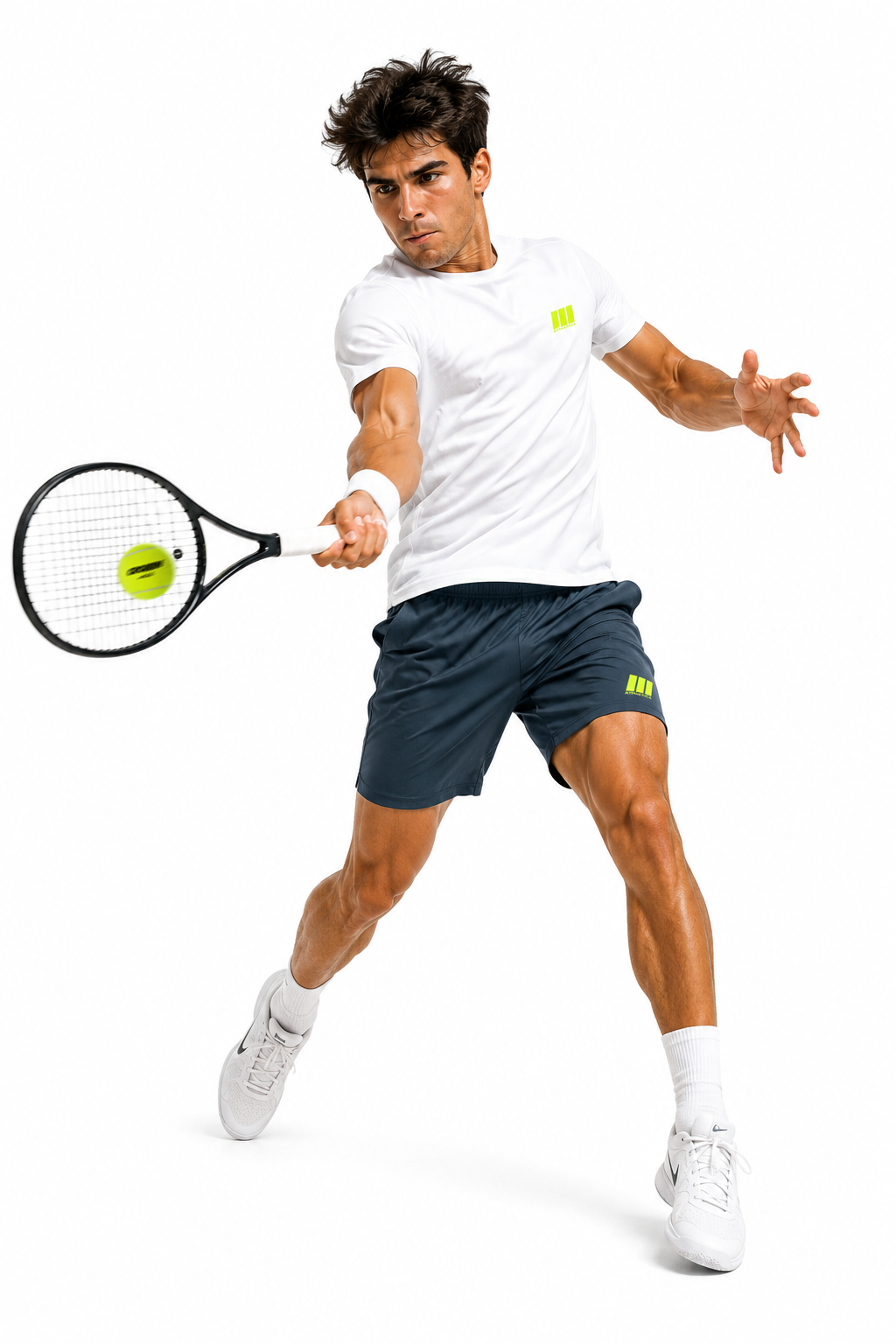 CROWN ATHLETICA /// Logo Shirt (WHITE) – pickleball apparel back view