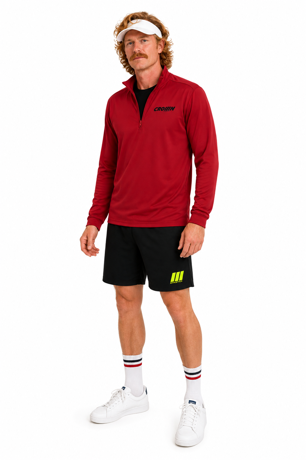 CROWN ATHLETICA™ /// Logo Short (BLACK) – pickleball apparel