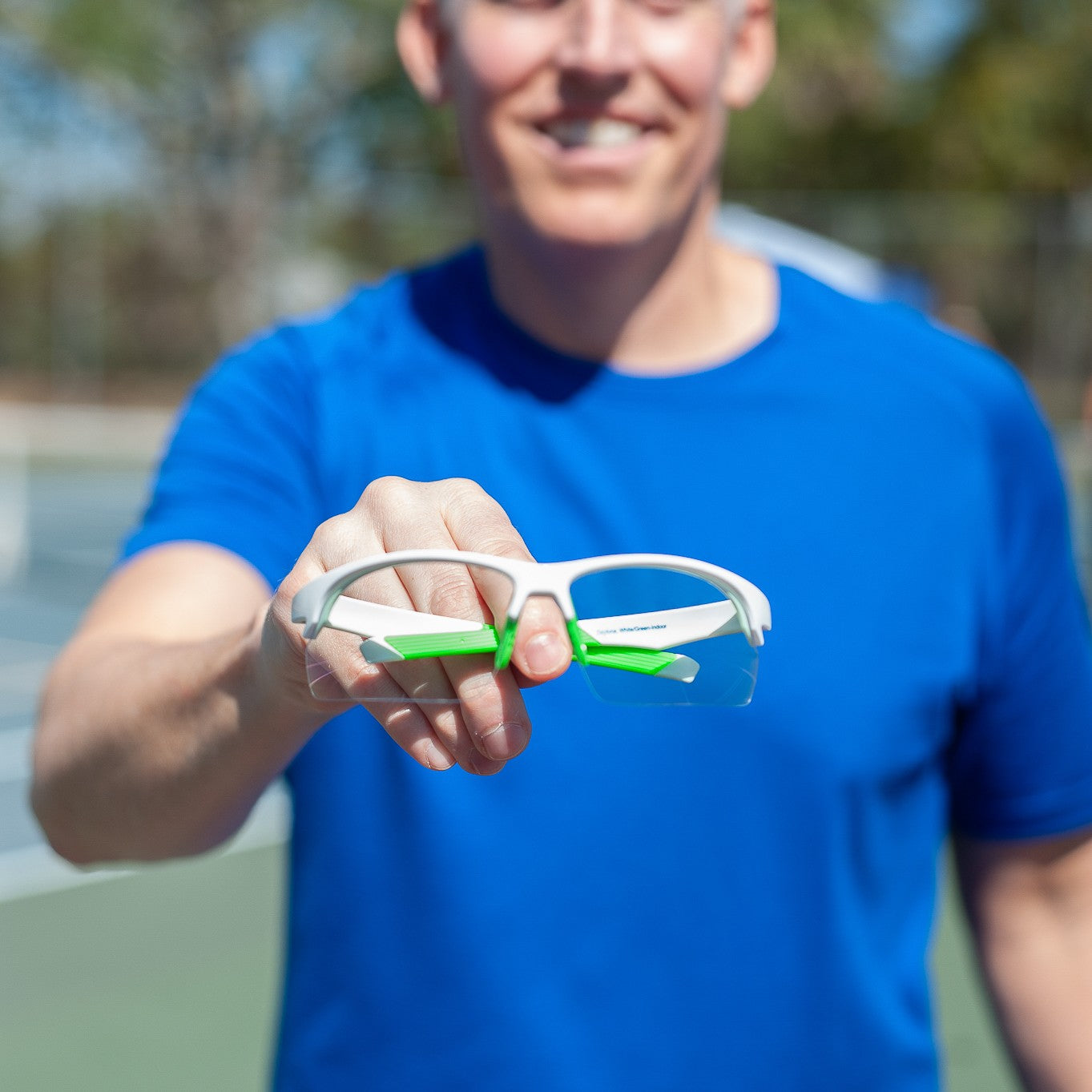 Daytona Sunglasses - White/Green