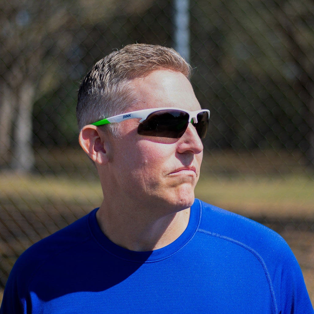 Daytona Pickleball Sunglasses - White/Green